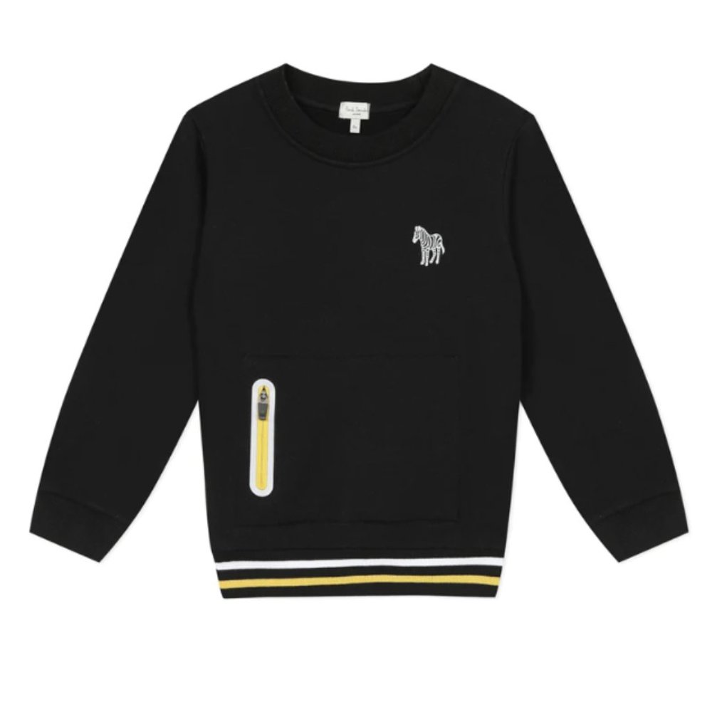 PAUL SMITH JUNIOR Top Black, Size 8